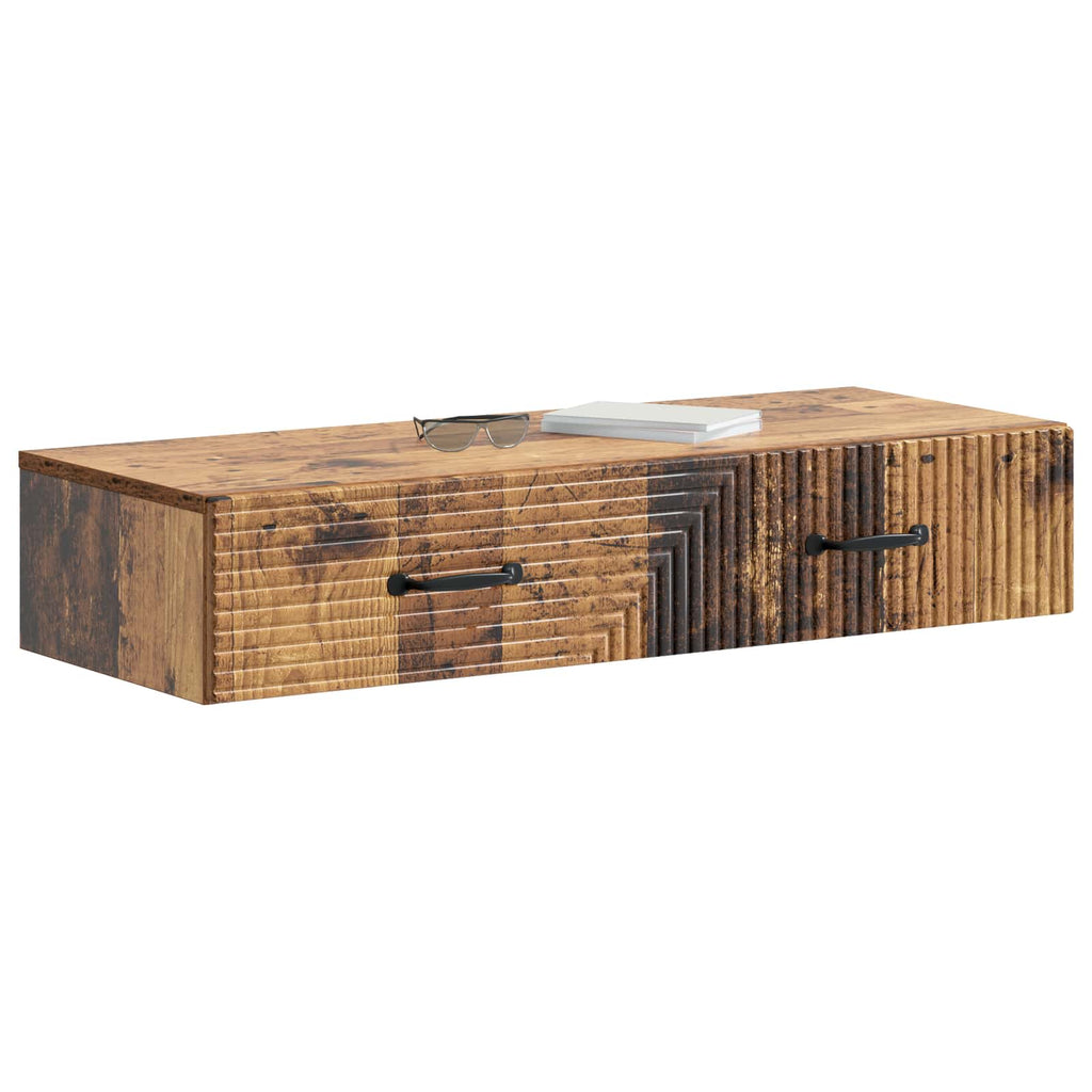 Wandmontierter Beistelltisch Altholz 87,5 x 34,5 x 17 cm