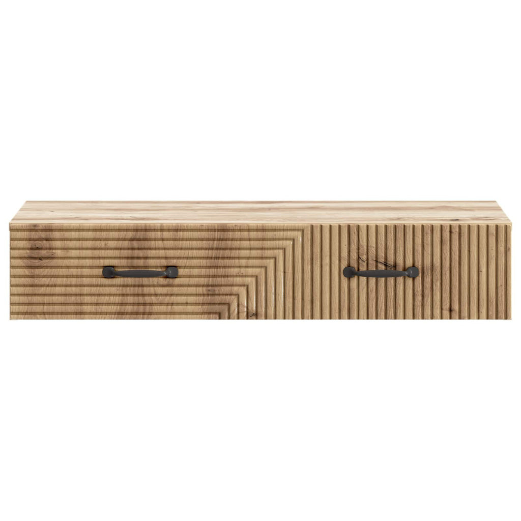 Wandmontierter Beistelltisch Artisan-Eiche 87,5 x 34,5 x 17 cm