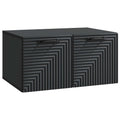 Wandmontierter TV-Schrank Schwarz 59,5 x 41 x 30 cm