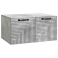 Wandmontierter TV-Schrank Betongrau 59,5 x 41 x 30 cm