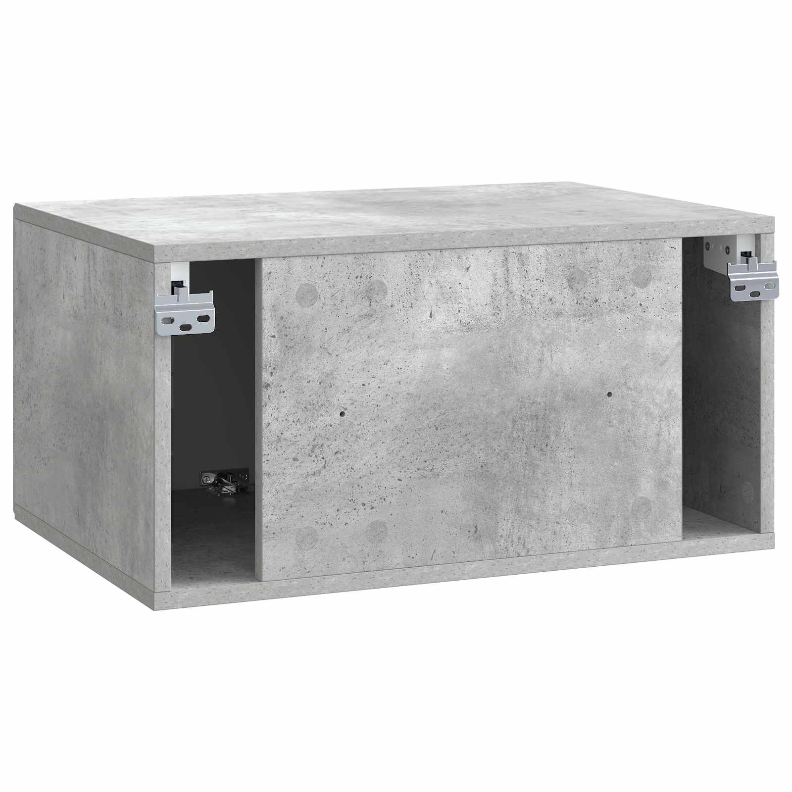 Wandmontierter TV-Schrank Betongrau 59,5 x 41 x 30 cm