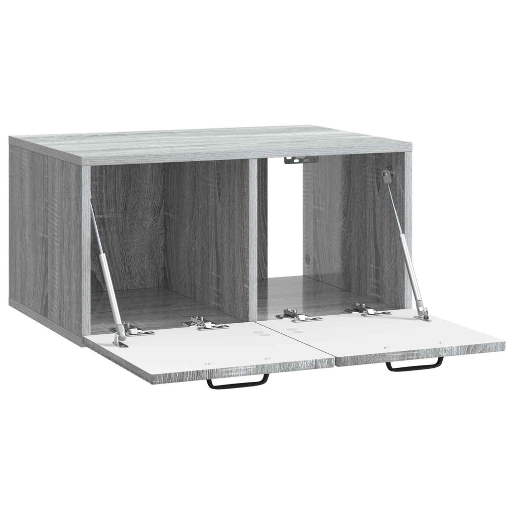 Wandmontierter TV-Schrank Graues Sonoma 59,5 x 41 x 30 cm