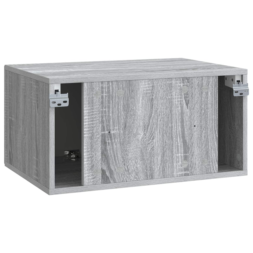 Wandmontierter TV-Schrank Graues Sonoma 59,5 x 41 x 30 cm
