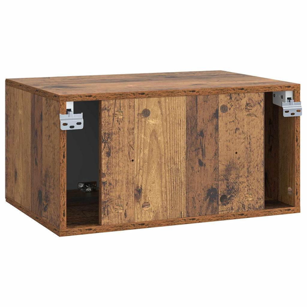 Wandmontierter TV-Schrank Altholz 59,5 x 41 x 30 cm