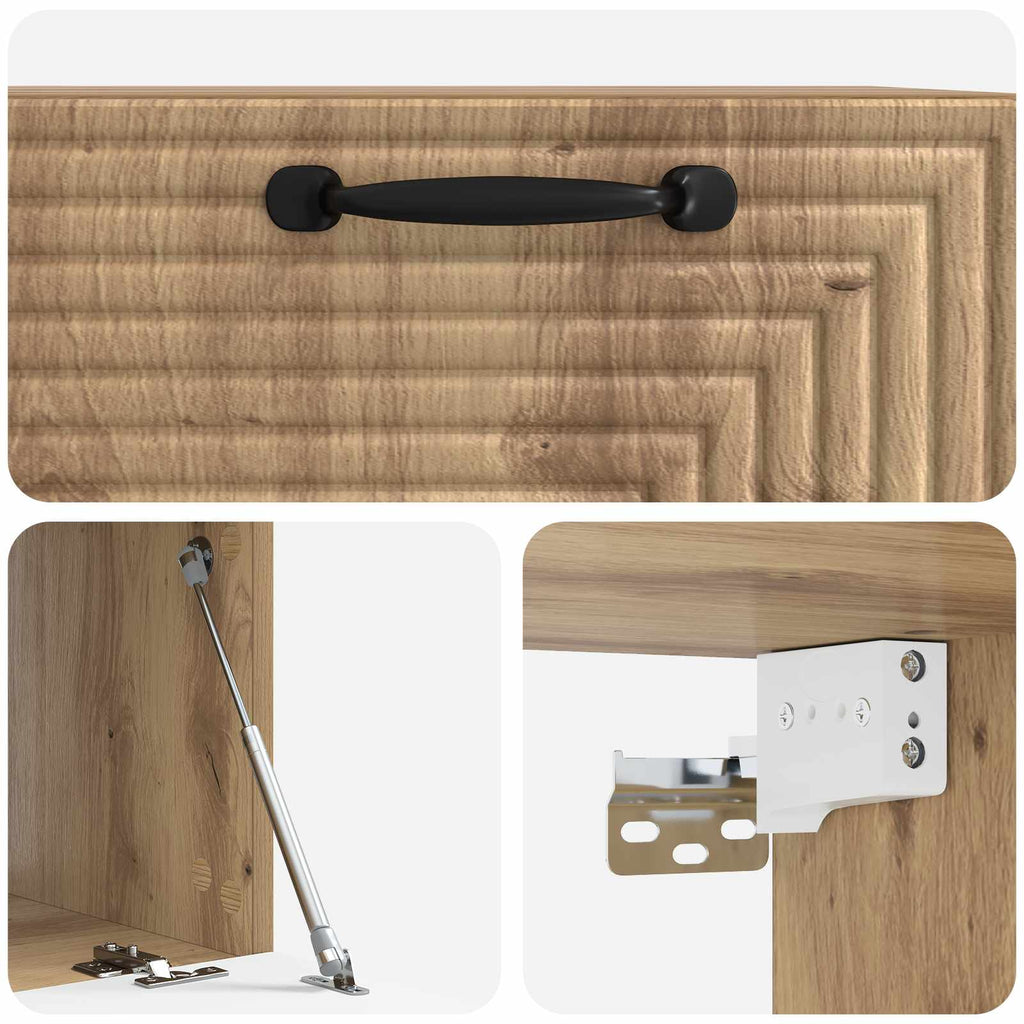 Wandmontierter TV-Schrank Artisan-Eiche 59,5 x 41 x 30 cm