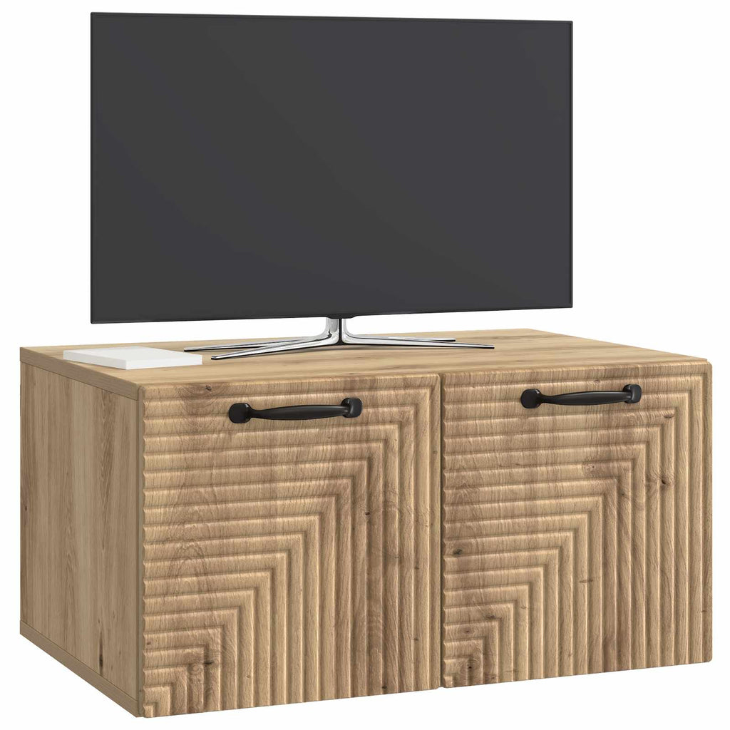 Wandmontierter TV-Schrank Artisan-Eiche 59,5 x 41 x 30 cm