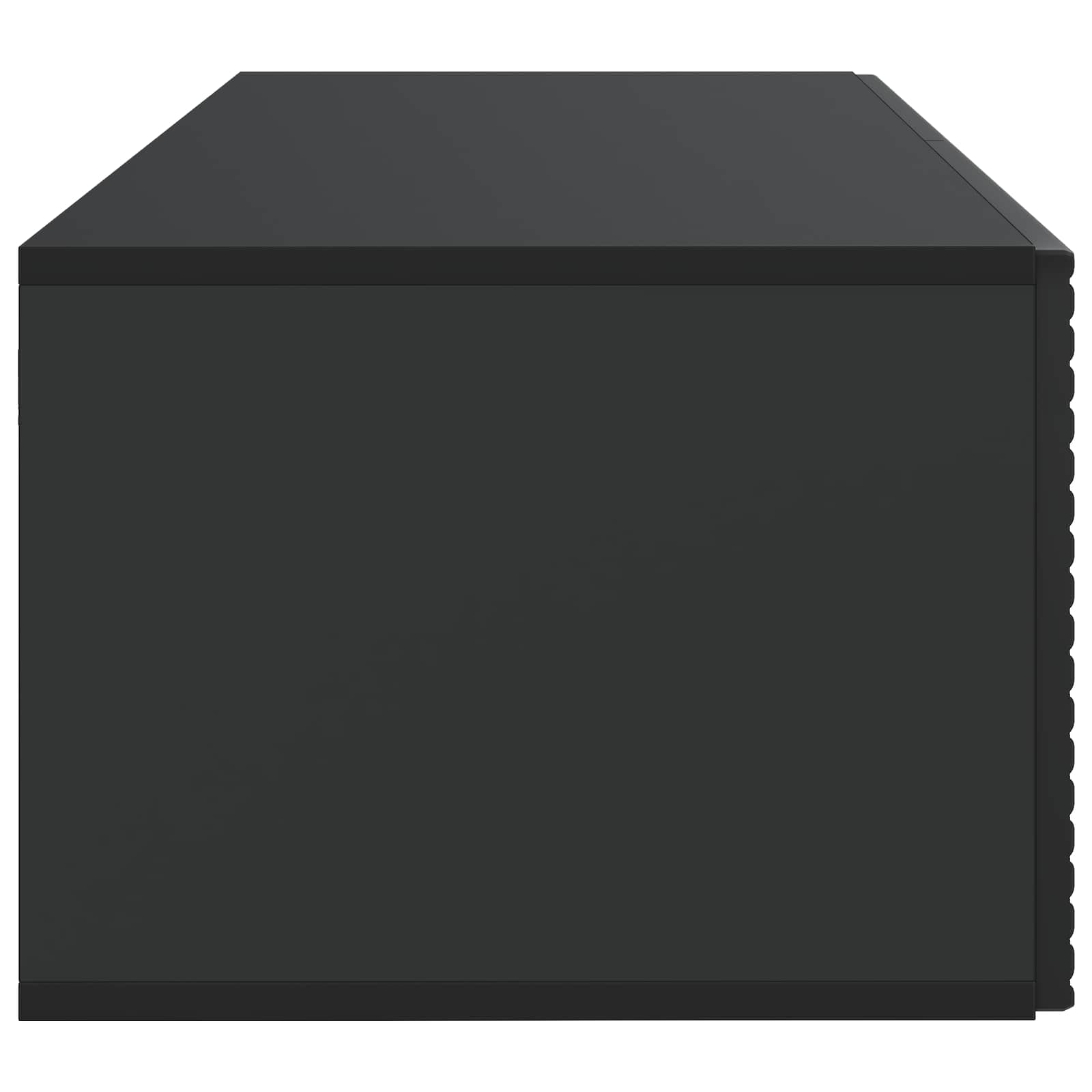 Wandmontierter TV-Schrank Schwarz 78,5 x 41 x 30 cm