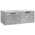 Wandmontierter TV-Schrank Betongrau 78,5 x 41 x 30 cm