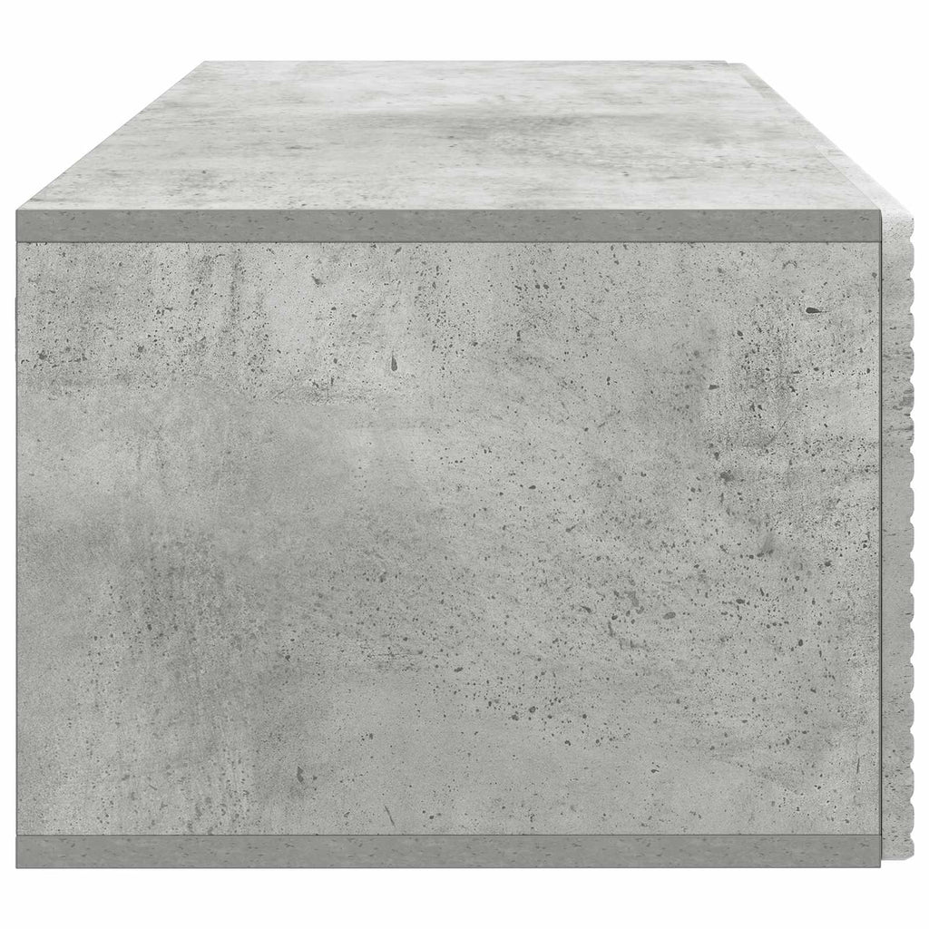 Wandmontierter TV-Schrank Betongrau 78,5 x 41 x 30 cm