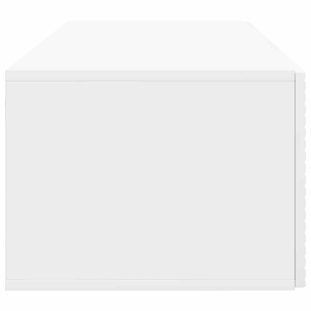 Wandmontierter TV-Schrank Hochglanz Weiß 78,5 x 41 x 30 cm