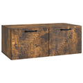 Wandmontierter TV-Schrank Geräucherte Eiche 78,5 x 41 x 30 cm