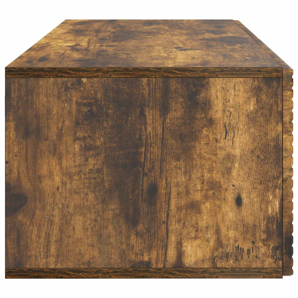 Wandmontierter TV-Schrank Geräucherte Eiche 78,5 x 41 x 30 cm