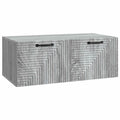 Wandmontierter TV-Schrank Graues Sonoma 78,5 x 41 x 30 cm