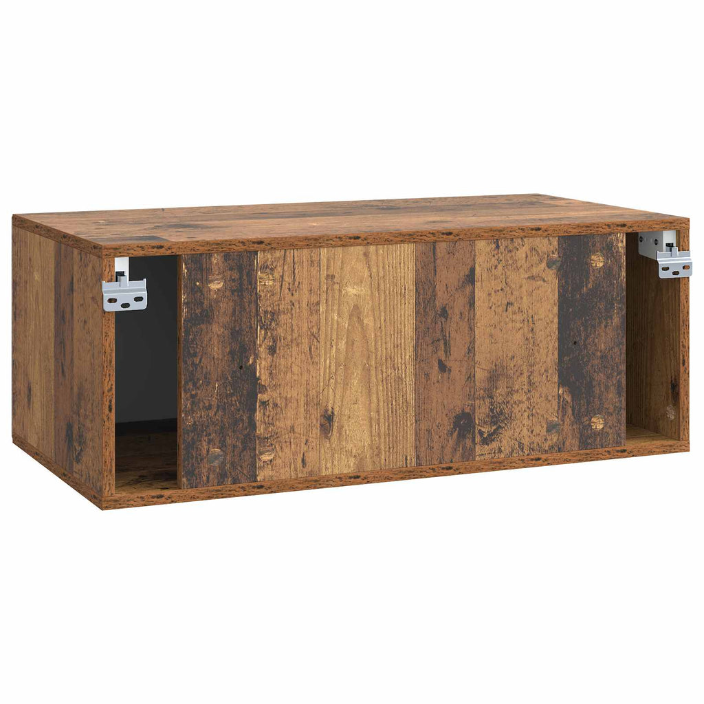 Wandmontierter TV-Schrank Altholz 78,5 x 41 x 30 cm