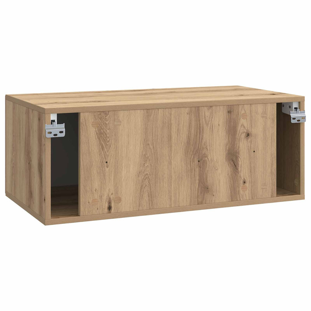 Wandmontierter TV-Schrank Artisan-Eiche 78,5 x 41 x 30 cm