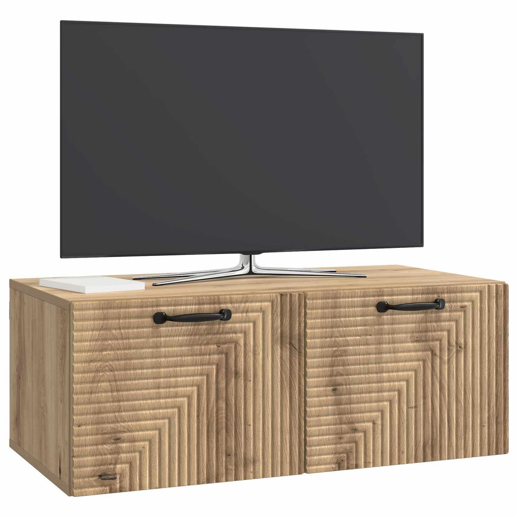 Wandmontierter TV-Schrank Artisan-Eiche 78,5 x 41 x 30 cm