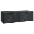 Wandmontierter TV-Schrank Schwarz 98 x 41 x 30 cm Holzwerkstoff