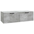 Wandmontierter TV-Schrank Betongrau 98 x 41 x 30 cm