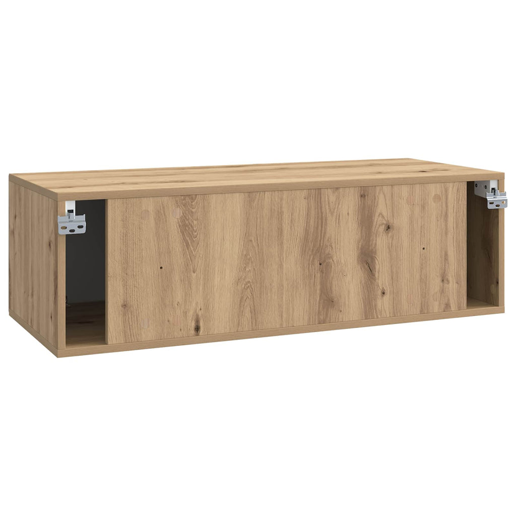 Wandmontierter TV-Schrank Artisan-Eiche 98 x 41 x 30 cm