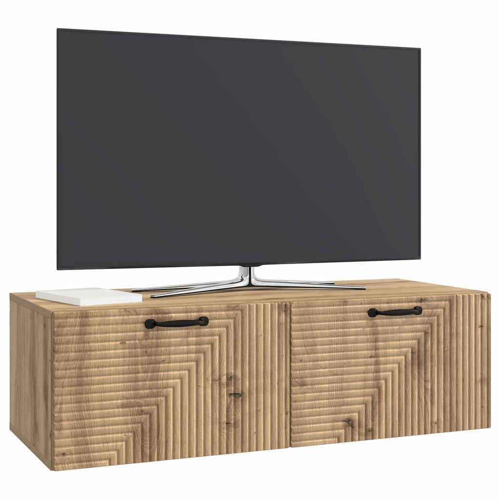 Wandmontierter TV-Schrank Artisan-Eiche 98 x 41 x 30 cm