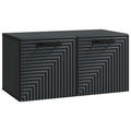 Wandmontierter TV-Schrank Schwarz 59,5 x 31 x 30 cm