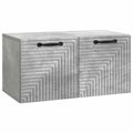 Wandmontierter TV-Schrank Betongrau 59,5 x 31 x 30 cm