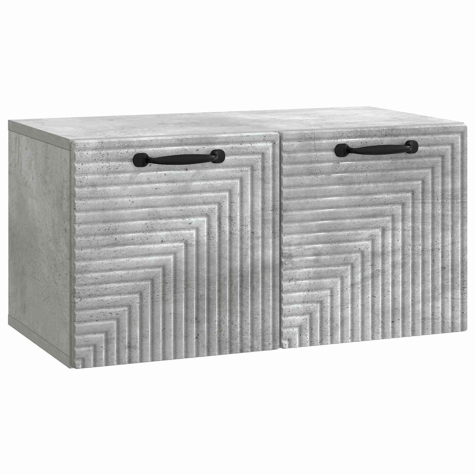 Wandmontierter TV-Schrank Betongrau 59,5 x 31 x 30 cm