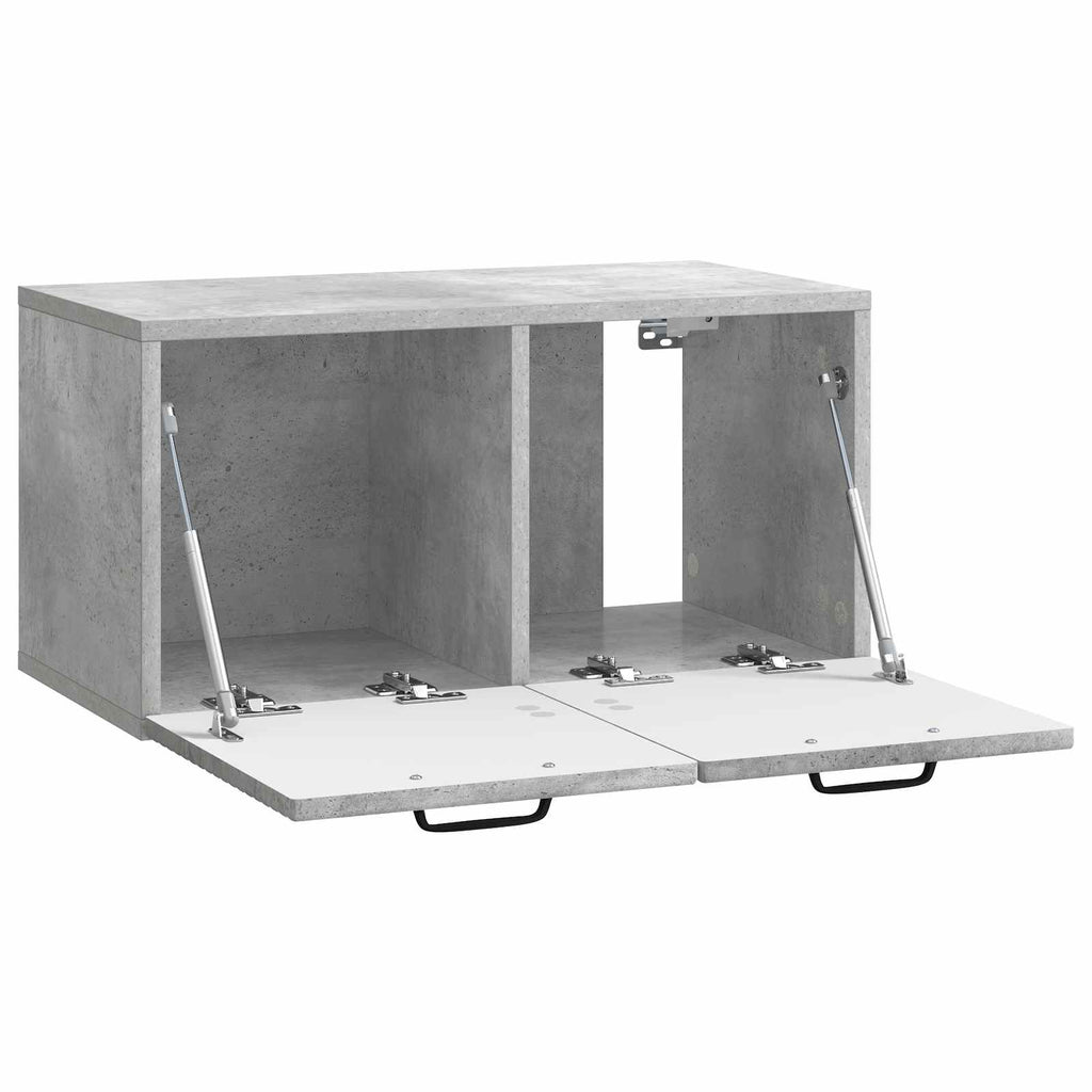 Wandmontierter TV-Schrank Betongrau 59,5 x 31 x 30 cm