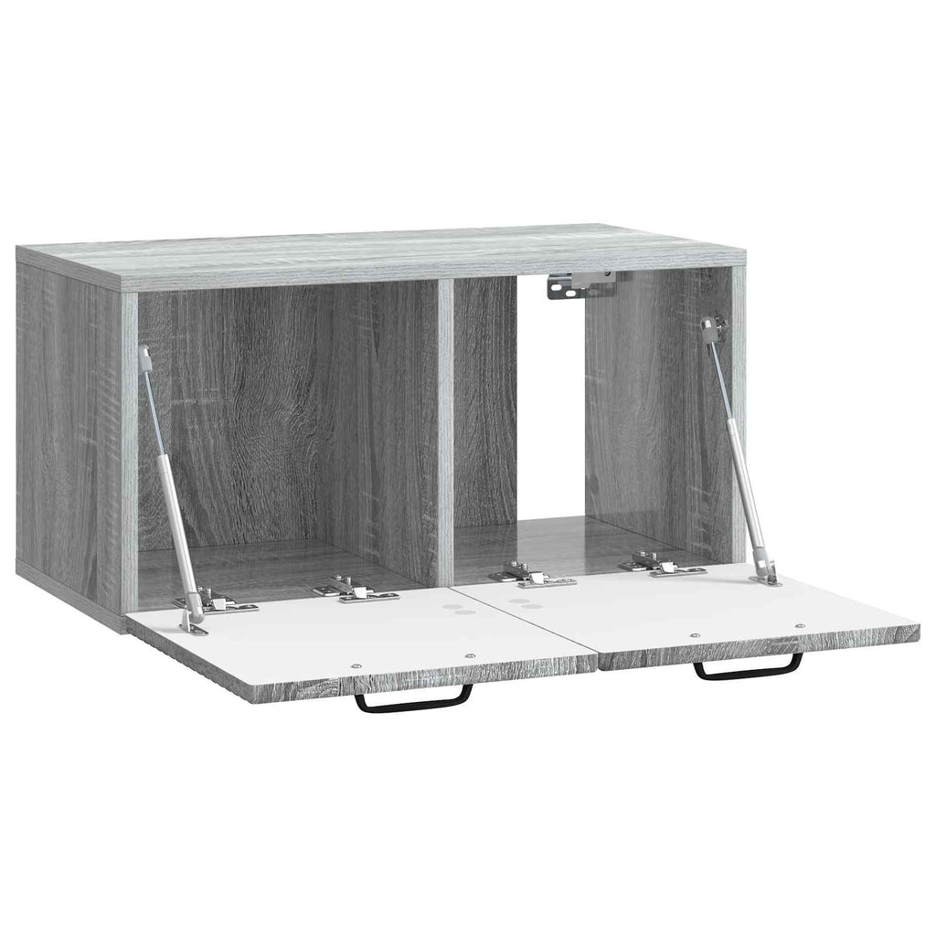 Wandmontierter TV-Schrank Graues Sonoma 59,5 x 31 x 30 cm