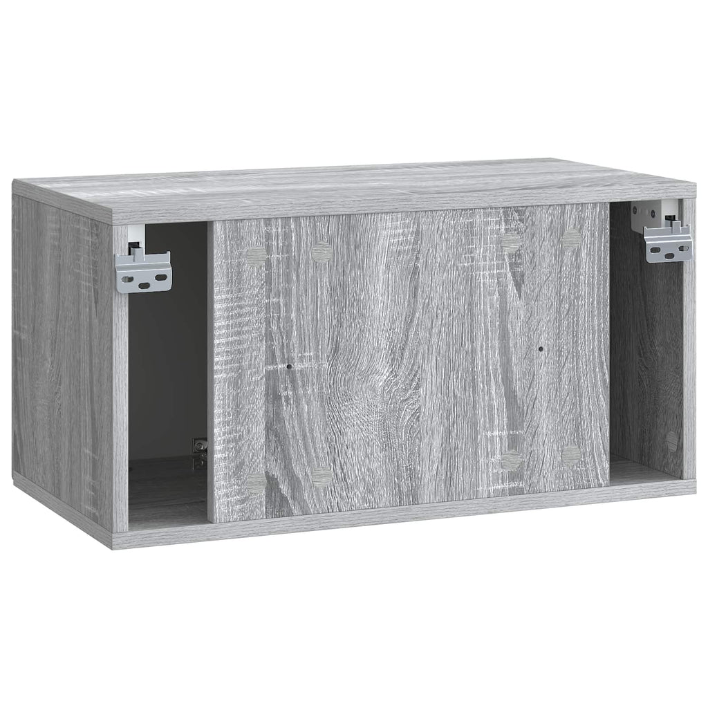 Wandmontierter TV-Schrank Graues Sonoma 59,5 x 31 x 30 cm