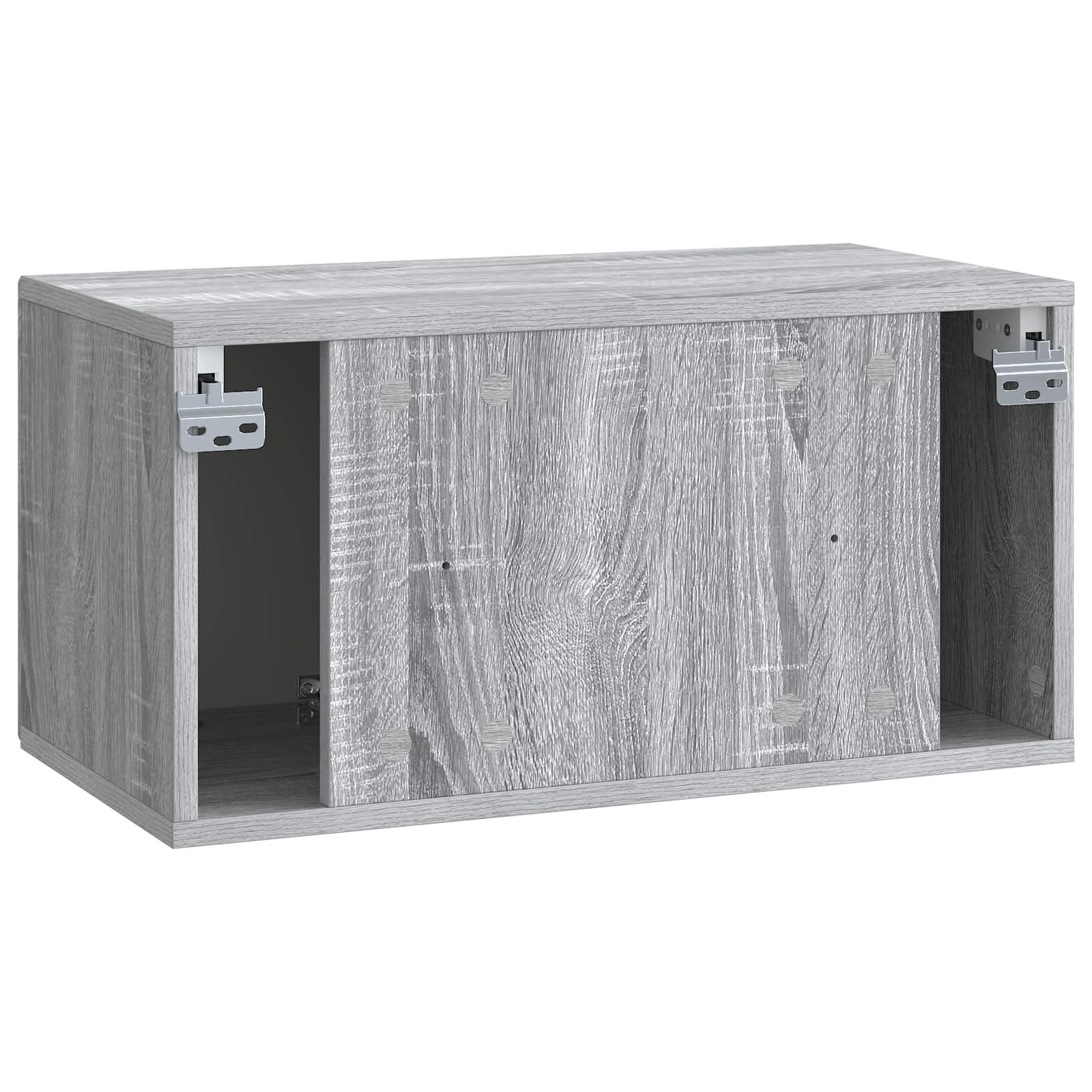 Wandmontierter TV-Schrank Graues Sonoma 59,5 x 31 x 30 cm
