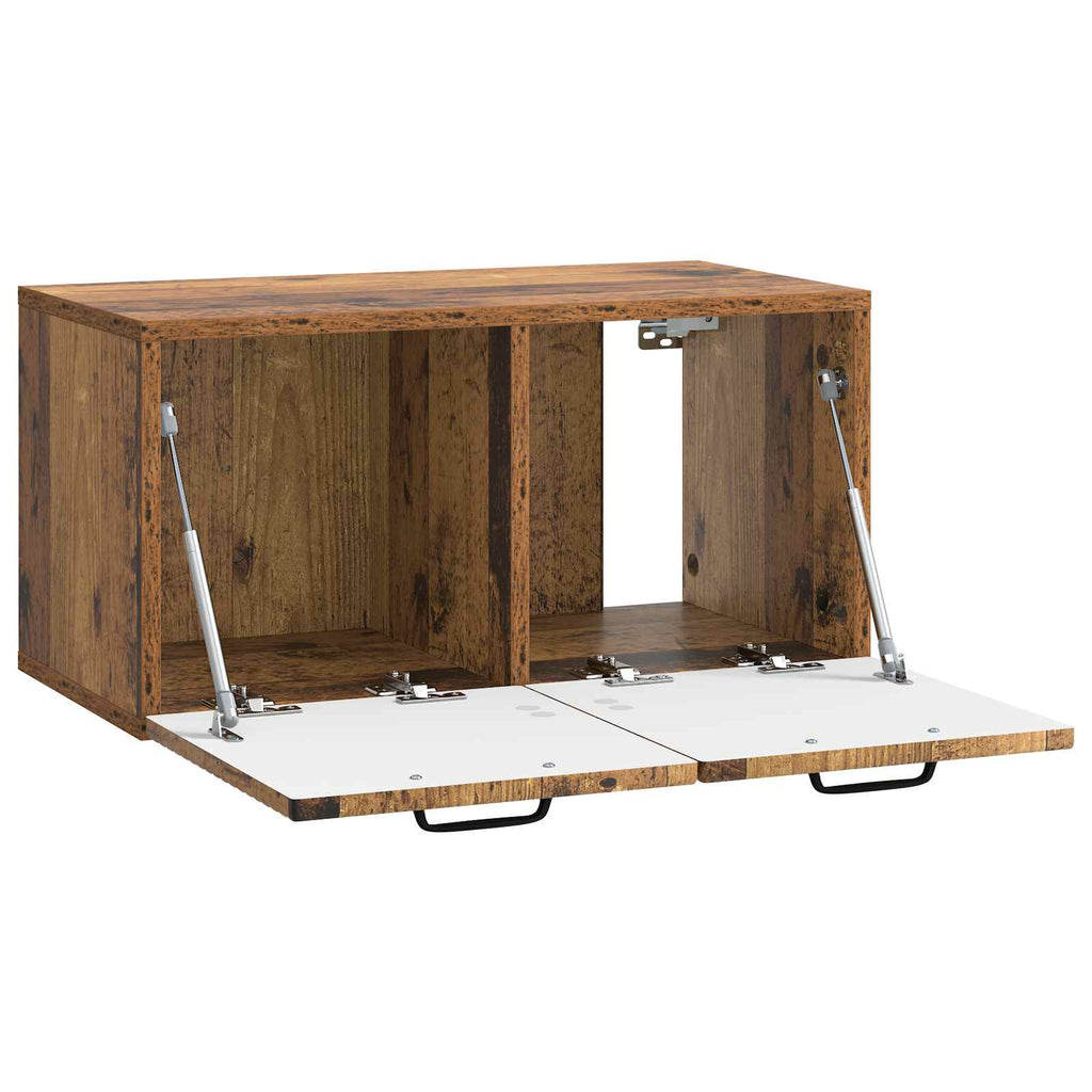 Wandmontierter TV-Schrank Altholz 59,5 x 31 x 30 cm