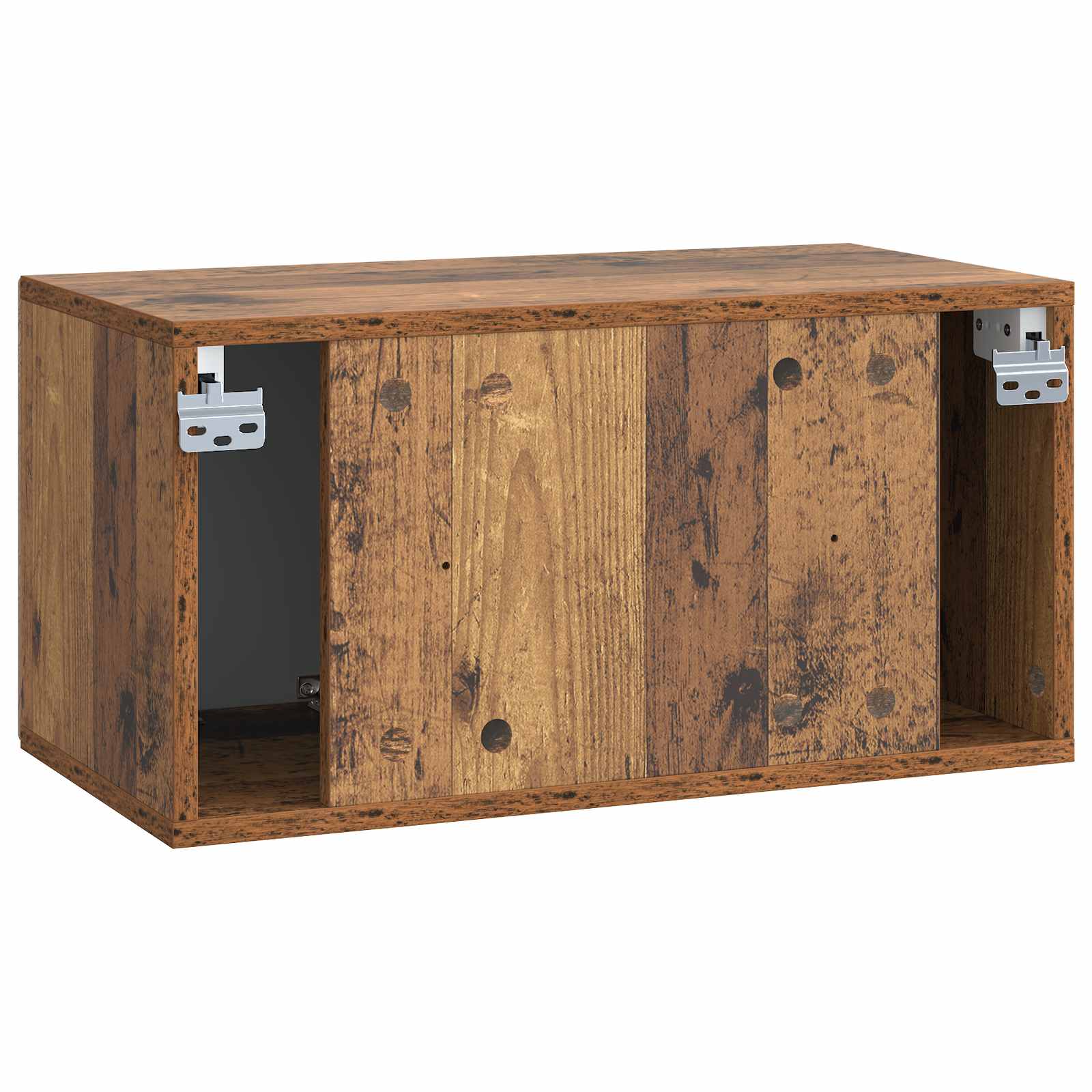 Wandmontierter TV-Schrank Altholz 59,5 x 31 x 30 cm