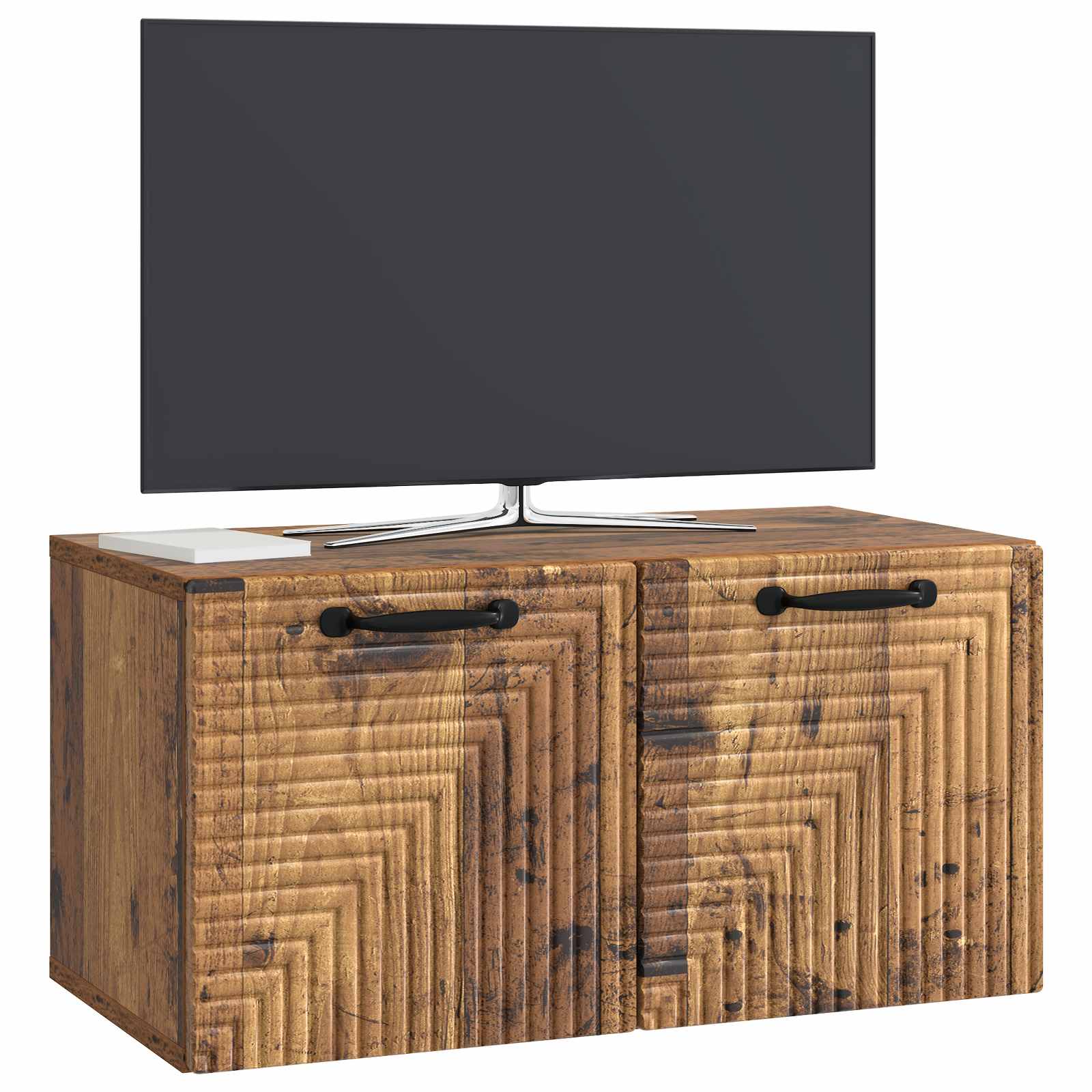 Wandmontierter TV-Schrank Altholz 59,5 x 31 x 30 cm