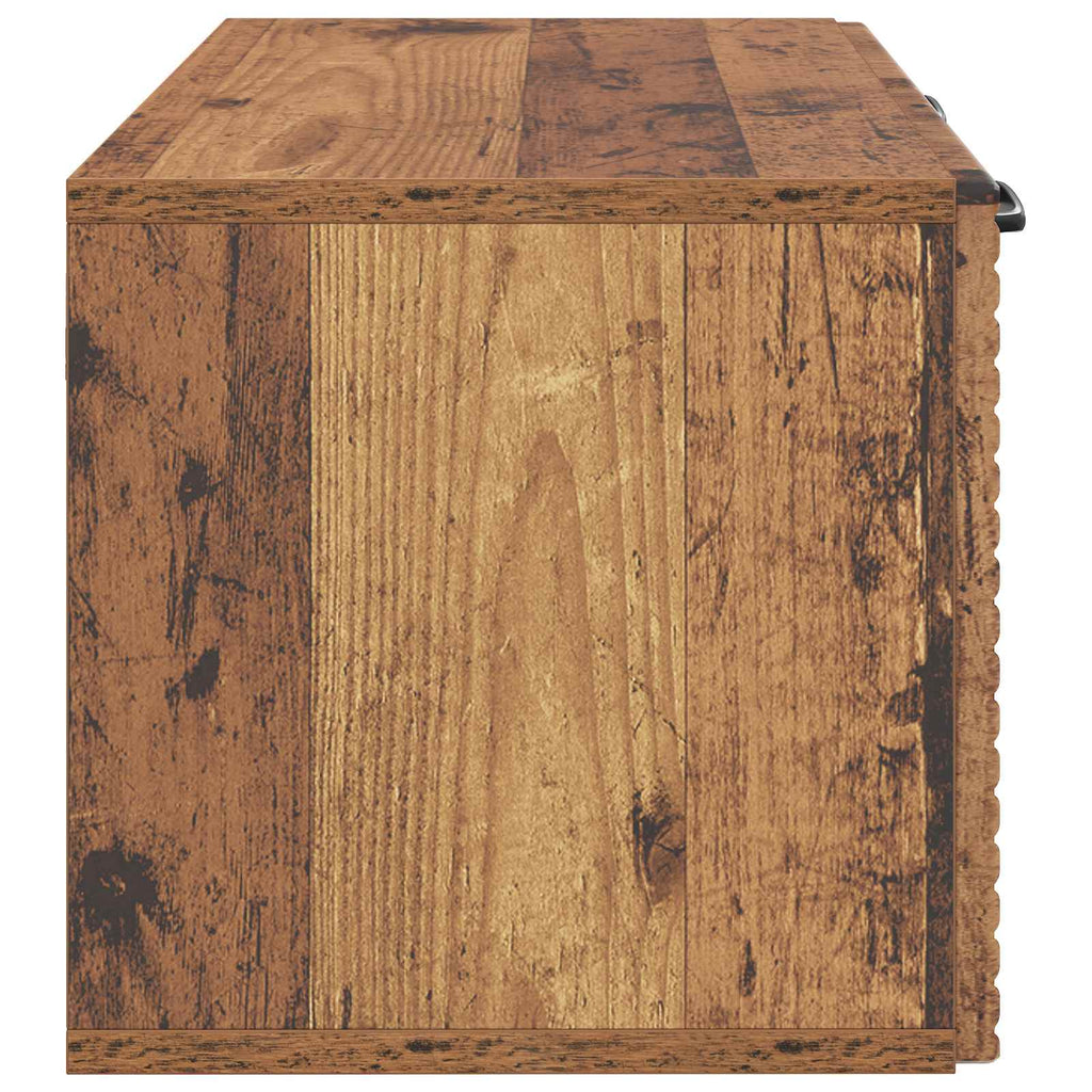 Wandmontierter TV-Schrank Altholz 59,5 x 31 x 30 cm