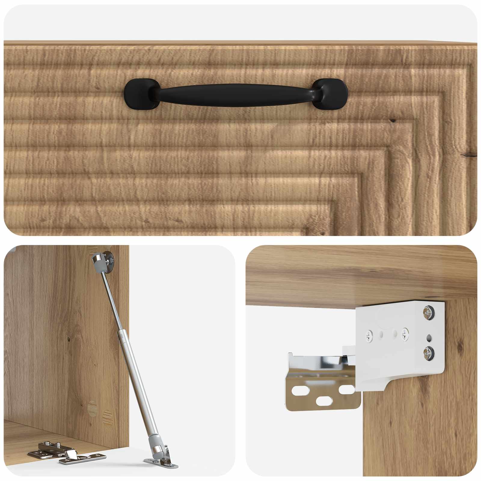 Wandmontierter TV-Schrank Artisan-Eiche 59,5 x 31 x 30 cm