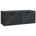 Wandmontierter TV-Schrank Schwarz 78,5 x 31 x 30 cm