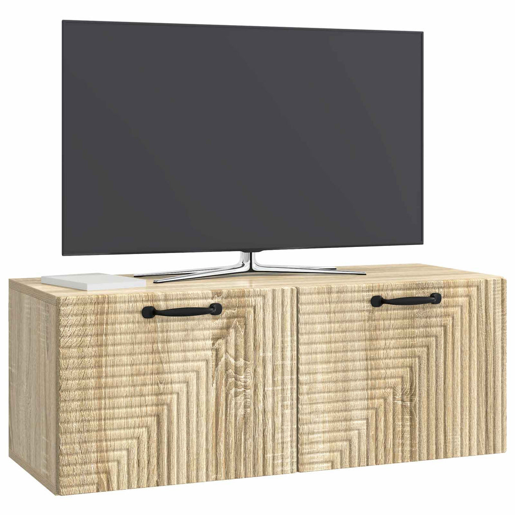 Wandmontierter TV-Schrank Sonoma-Eiche 78,5 x 31 x 30 cm