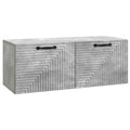 Wandmontierter TV-Schrank Betongrau 78,5 x 31 x 30 cm