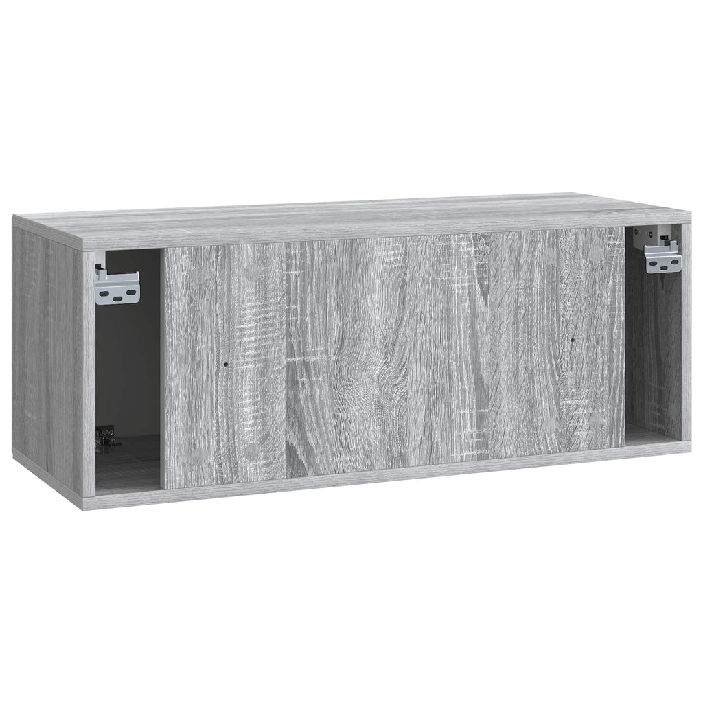 Wandmontierter TV-Schrank Graues Sonoma 78,5 x 31 x 30 cm