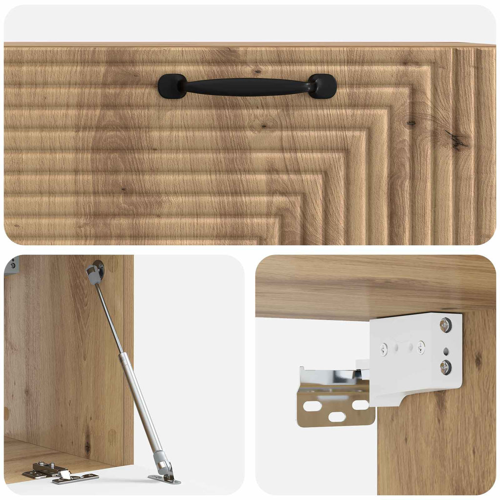 Wandmontierter TV-Schrank Artisan-Eiche 78,5 x 31 x 30 cm