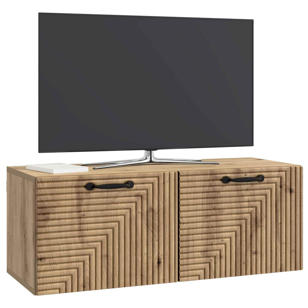 Wandmontierter TV-Schrank Artisan-Eiche 78,5 x 31 x 30 cm