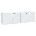 Wandmontierter TV-Schrank Weiß 98 x 31 x 30 cm Holzwerkstoff