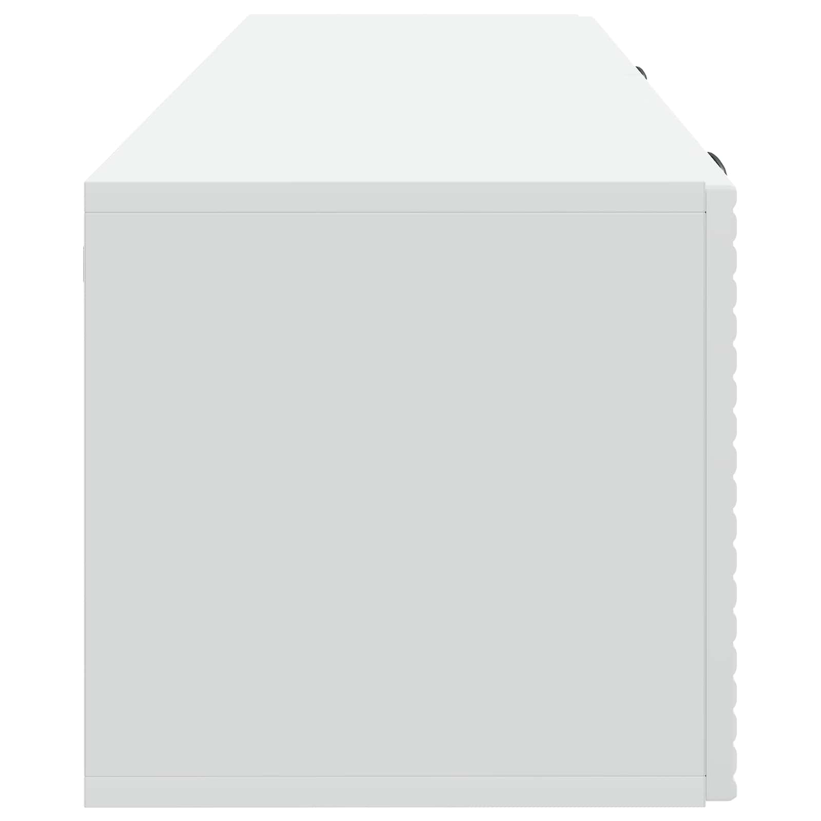 Wandmontierter TV-Schrank Weiß 98 x 31 x 30 cm Holzwerkstoff