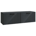 Wandmontierter TV-Schrank Schwarz 98 x 31 x 30 cm Holzwerkstoff