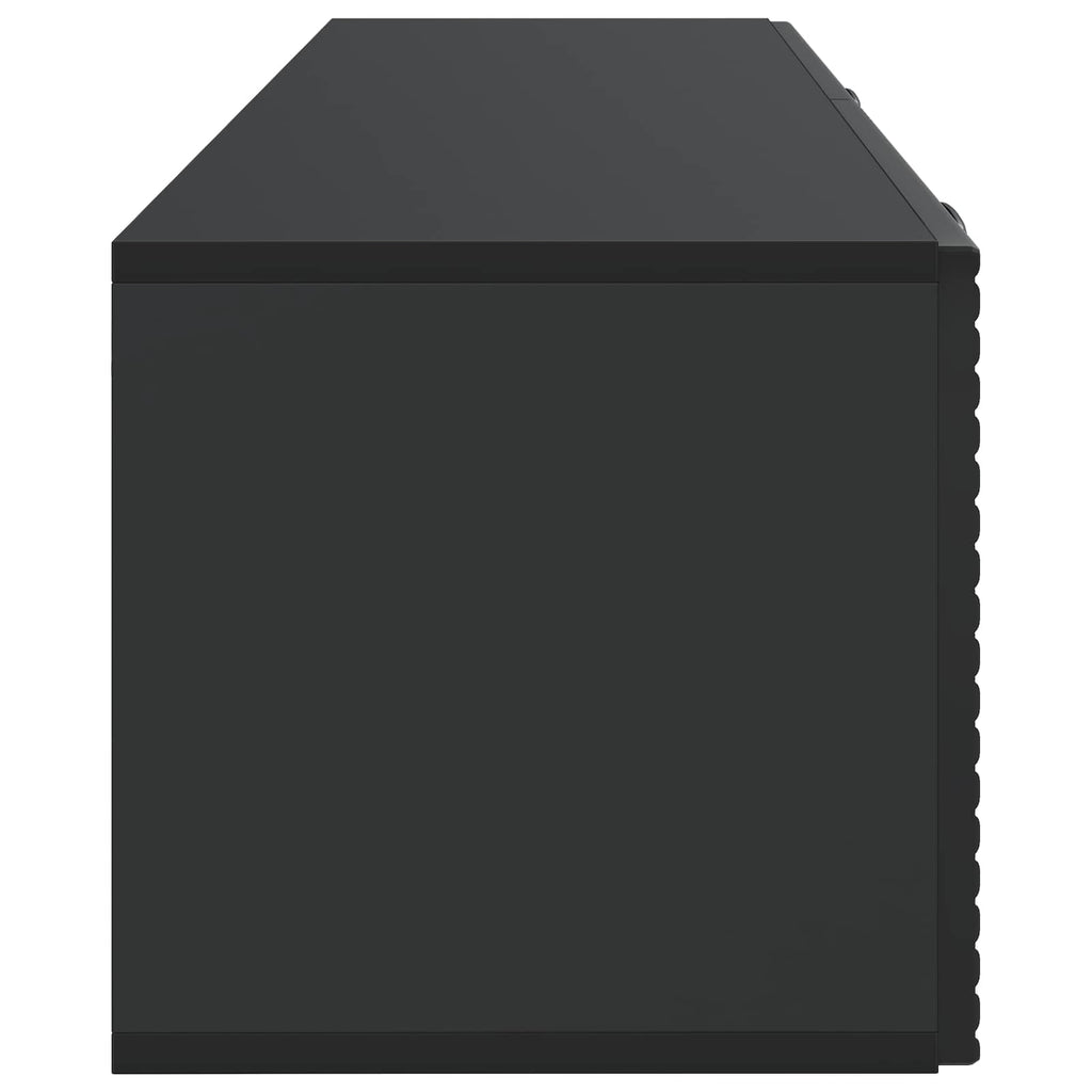 Wandmontierter TV-Schrank Schwarz 98 x 31 x 30 cm Holzwerkstoff