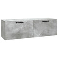Wandmontierter TV-Schrank Betongrau 98 x 31 x 30 cm