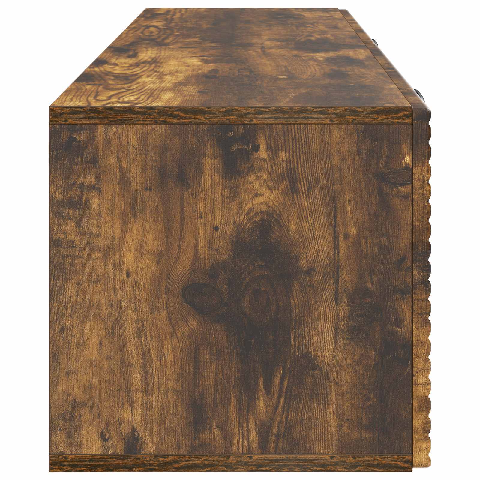 Wandmontierter TV-Schrank Geräucherte Eiche 98 x 31 x 30 cm