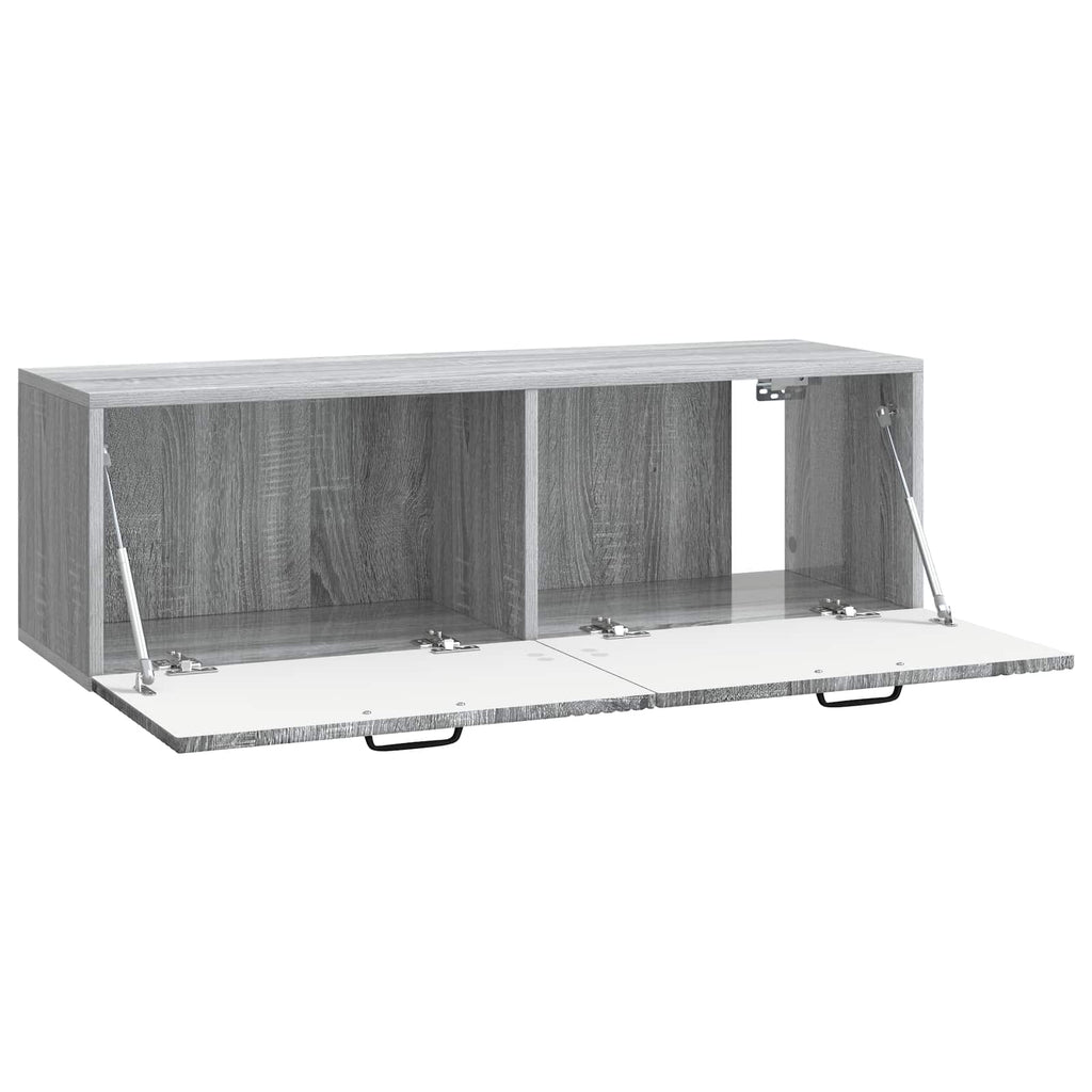 Wandmontierter TV-Schrank Graues Sonoma 98 x 31 x 30 cm