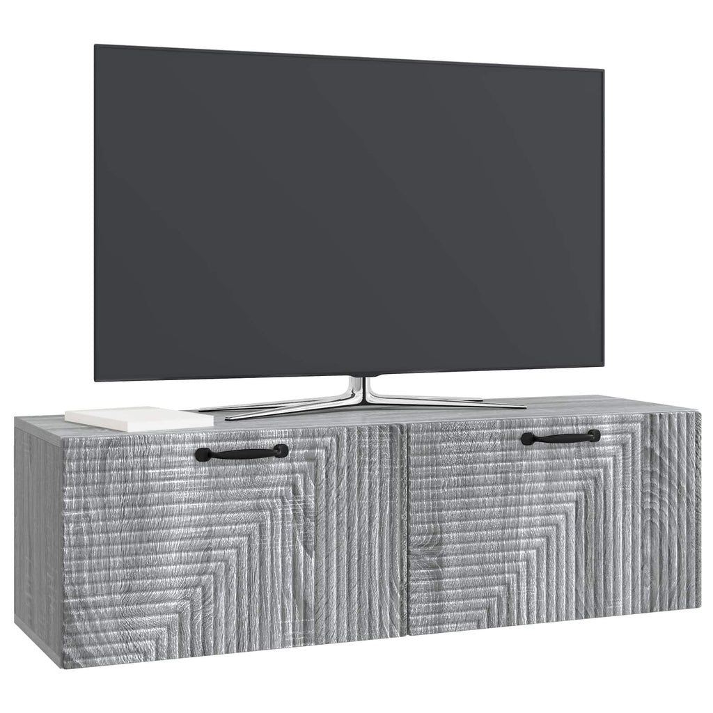 Wandmontierter TV-Schrank Graues Sonoma 98 x 31 x 30 cm